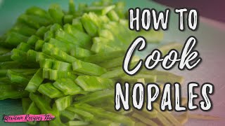 How to cook nopales on stove 🥗  Mexican Recipes Now [upl. by Llehsim]