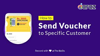 How to Create Daraz Seller Voucher for Specific Customer [upl. by Delly]