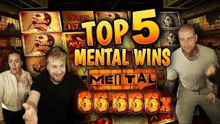 Top 5 BIGGEST WINS on MENTAL Slot by Mr Gamble [upl. by Aulea]