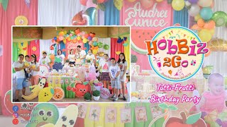 Tutti Frutti Party  1st Birthday  DIY Birthday Backdrop Ideas [upl. by Ymereg226]