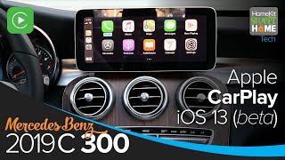 Apple CarPlay in the 2019 Mercedes Benz C300 [upl. by Ahsiuqet511]