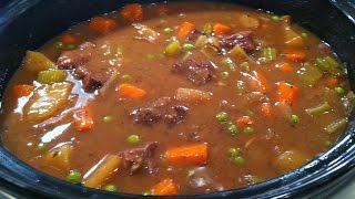 Easy Slow Cooker Beef Stew  One Pot Chef [upl. by Rodi]