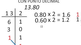 CONVERTIR de BINARIO a DECIMAL  Ejercicio 5 [upl. by Malin]