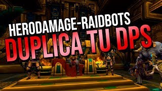 COMO SIMULAR TU PERSONAJE  Tutorial RAIDBOTS  HERODAMAGE [upl. by Templer]