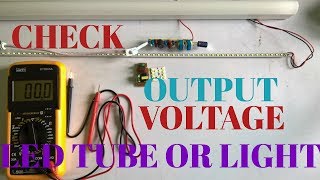 Led tube light and led bulb circuit output voltage [upl. by Sonni]