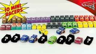 Disney Pixar Cars 3 Mini Racers Serie 3 10 Pochettes Surprise Micro Voiture McQueen Jouet Toy Review [upl. by Ilona]