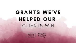 Grants Weve Helped Our Clients Win [upl. by Rutra]