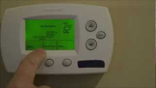 How to Program Your Thermostat  Honeywell FocusPro TH6000 Series [upl. by Hnid]