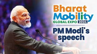 PM Modi addresses Bharat Mobility Global Expo at Bharat Mandapam [upl. by Lorrad720]