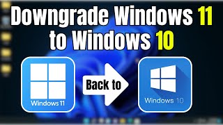 Downgrade from Windows 11 to Windows 10 without Losing Data Updated 2024 [upl. by Barnard]