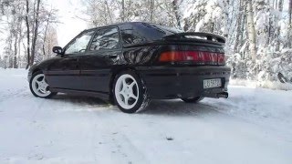 Mazda Astina 323F BG GT exhaust sound [upl. by Annairam959]