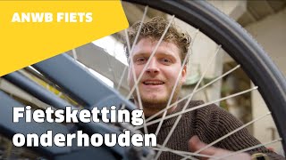 Hoe moet je een fietsketting smeren en opspannen  ANWB Fiets [upl. by Rodger188]