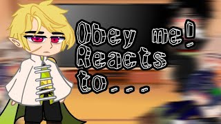 Obey Me Reacts to M Mc as Hunter from TOH Requested [upl. by Alakam]