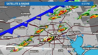 LIVE RADAR Showers storms popping up ahead of cold front [upl. by Philippine]