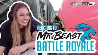 Reacting to MrBeasts 200k Youtuber Battle Royale Video [upl. by Gerg812]