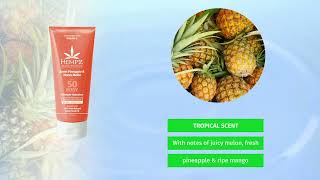 Hempz Sweet Pineapple amp Honey Melon SPF 50 Broad Spectrum Herbal Body Sunscreen [upl. by Aynotahs]