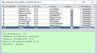 Agregar CheckBox a un jTable de Java [upl. by Gniy905]