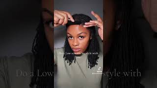 Low tension loc style locs haircare sisterloc [upl. by Irolam]