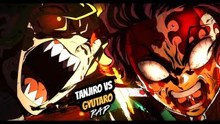 Tanjiro Vs Gyutaro  Demon Slayer Rap  Arco Distrito Rojo 🔴  Doblecero [upl. by Olcott]