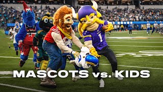 FULL GAME REPLAY Mascots vs Kids Tackle Football Game During Rams Halftime Show [upl. by Hyland]