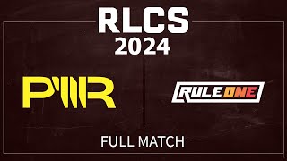 Round 4 PWR vs Rule One  RLCS 2024 Major 1  29 March 2024 [upl. by Enaej714]