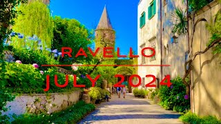 145 RAVELLO July 2024 WALKING TOUR WITH LUXURY VIEWS AND FULL RELAX [upl. by Esbensen346]