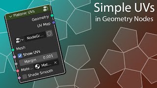 How to make Procedural UVs for Platonic Solids in Geometry Nodes  Blender Tutorial [upl. by Baum]