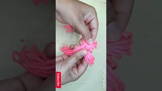 Easy Method Of Tassel Making with Wool Tassel in 1 minute [upl. by Samuella]