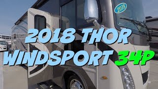 2018 Thor Windsport 34P Class A Motorhome at Camping World RV Show [upl. by Anirtik]