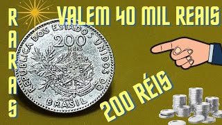 UMA MOEDA DE 200 RÉIS QUE VALE 40 MIL REAIS 😱 Como Identificar [upl. by Urion]