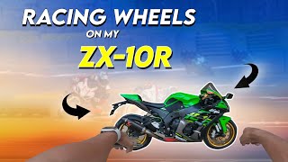 Racing Wheels On My ZX10r  Sandeep Nadimpalli  Telugu [upl. by Elcin]