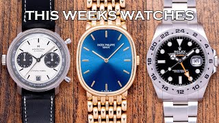 This Weeks Watches  Patek Ellipse Rolex Explorer II Hamilton ChronoMatic Fears amp More EP162 [upl. by Doroteya]