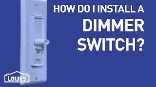 How Do I Install a Dimmer Switch  DIY Basics [upl. by Igic]