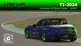 TUTORIAL  Line Lap  059868  Okayama International  Short  iRacing Global Mazda MX5 Cup [upl. by Jaime]