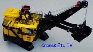 TWH PampH 4100XPC Mining Shovel by Cranes Etc TV [upl. by Anwahsiek294]