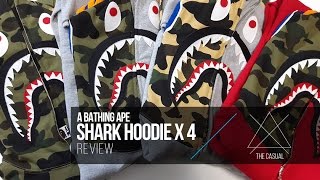 Bape Shark Hoodie Review x 4 Legit Check Tips amp Sizing [upl. by Kore]