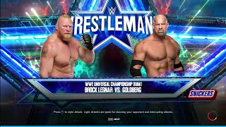 Brock Lesnar VS GoldBerg Wrestlemania 33 [upl. by Stolzer358]