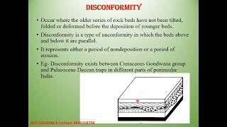 Unconformity  Structural Geology Lecture Series [upl. by Eiroc]