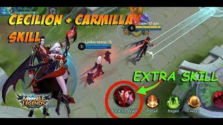 New Hero Cecilion  Carmilla Combo Skill Gameplay  Mobile Legends [upl. by Engeddi485]