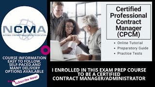 National Contract Management Association NCMA Prep Course  shorts contractadministrator [upl. by Oinegue]