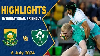 South Africa v Ireland  Halftime Highlights  2024 Rugby International Friendly [upl. by Syst]