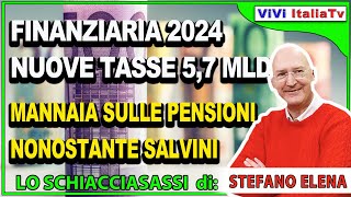 La Finanziaria 2024 porta nuove tasse e tagli alle pensioni [upl. by Anegal]