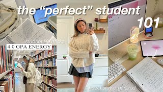 BECOME THE PERFECT STUDENT 📚 how to stay organized study habits self discipline cute accessories [upl. by Ahsieni]