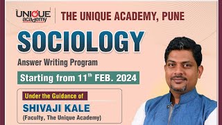 UPSC CSE MAINS OPTIONAL TEST SERIES 2025  Sociology Orientation Introduction Lecture SHIVAJI KALE [upl. by Larual]