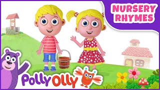 Jack and Jill  Nursery Rhymes with lyrics  Polly Olly [upl. by Keven161]