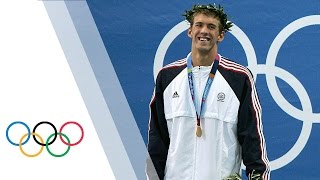 Michael Phelps Athens 2004 Olympic Games Highlights [upl. by Leinehtan]