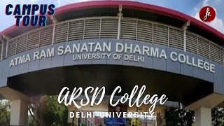 Atma Ram Sanatan Dharma College Delhi University Campus Tour  South Campus  College Fest Tide [upl. by Lesirg]