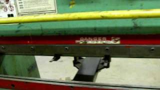 Wysong Mechanical Press Brake with Autobend 6 Backgauge [upl. by Macpherson]