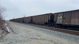 March 3 2024 Loaded BNSF Coal Train heading NB at Colebrook Road [upl. by Plantagenet]