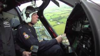 Dyfed Powys Police Helicopter in flight [upl. by Htebizile]